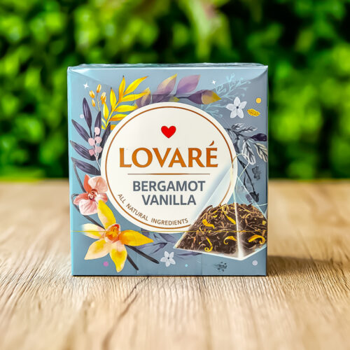 Černý čaj Lovare Bergamot Vanilla 15 pyramid